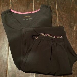 ‼️SOLD‼️HeartSoul Black Scrubs